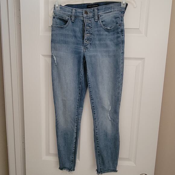 Lucky Brand Jeans Size 4/27 High Rise Crop Brigitte style Good condition - Picture 12 of 12